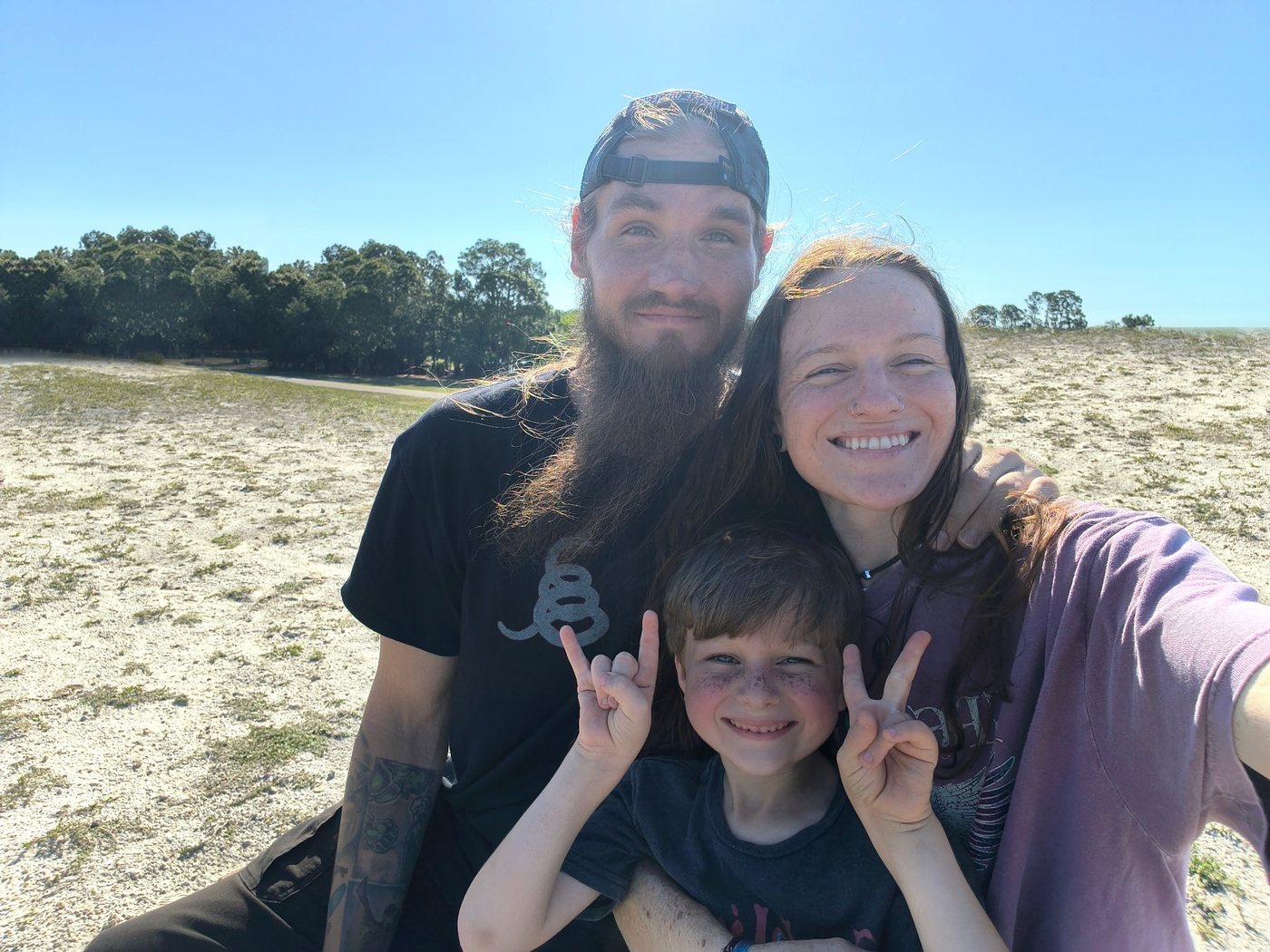 The family behind Healthy Hands Home Services on a sunny Southwest Florida afternoon